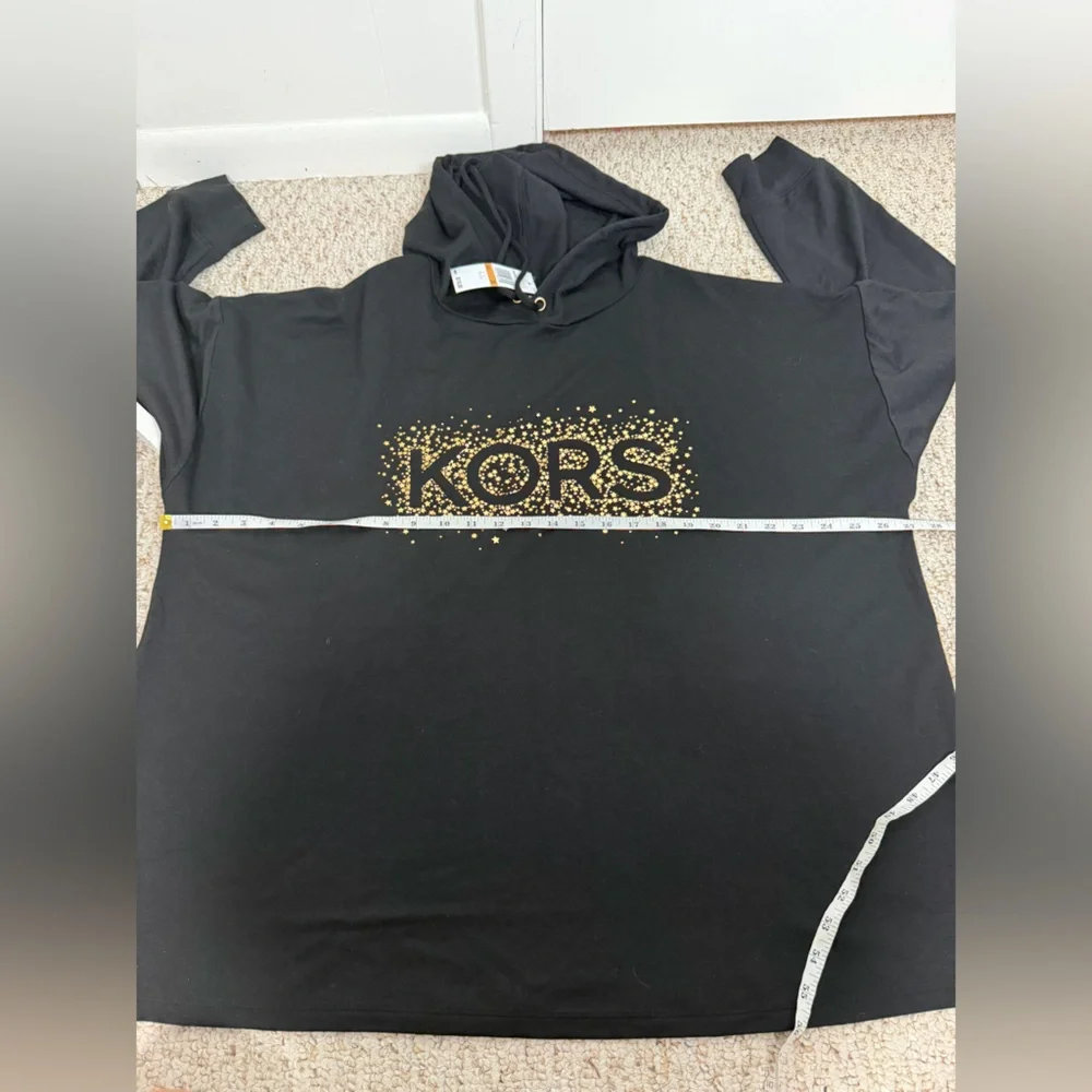 Michael Kors Black Hoodie with Gold Accents size 3X new with tag - Picture 5 of 5